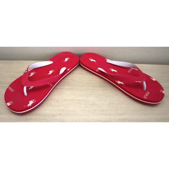 Polo Ralph Lauren Women’s Sz 9B Pink Whittlebury Flip Flops - Picture 7 of 10